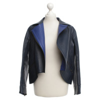 Fendi Leather jacket in blue