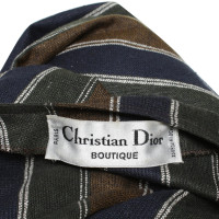 Christian Dior Vintage Wickelkleid met strepen