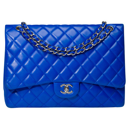 Chanel Flap Bag in Pelle in Blu