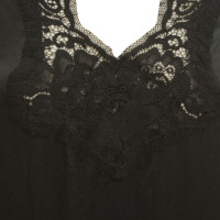 Twin Set Simona Barbieri zijden jurk in zwart