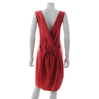 Lanvin zijden jurk in rood