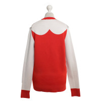 Céline Pullover in red / white