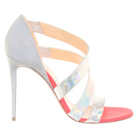 Christian Louboutin Sandals Leather in Silvery