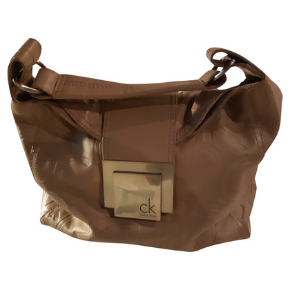 Calvin Klein Handbag Leather in Beige
