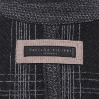 Fabiana Filippi Knit Blazer in grey