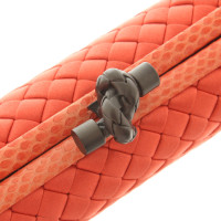 Bottega Veneta "Stretch Knot Bag" in orange
