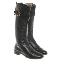 Dolce & Gabbana Bottes en cuir noir