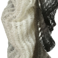 Missoni Schal in Grau, Schwarz-Weiß