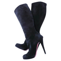 Christian Louboutin Black suede boots