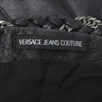 Gianni Versace gonna di pelle di colore nero