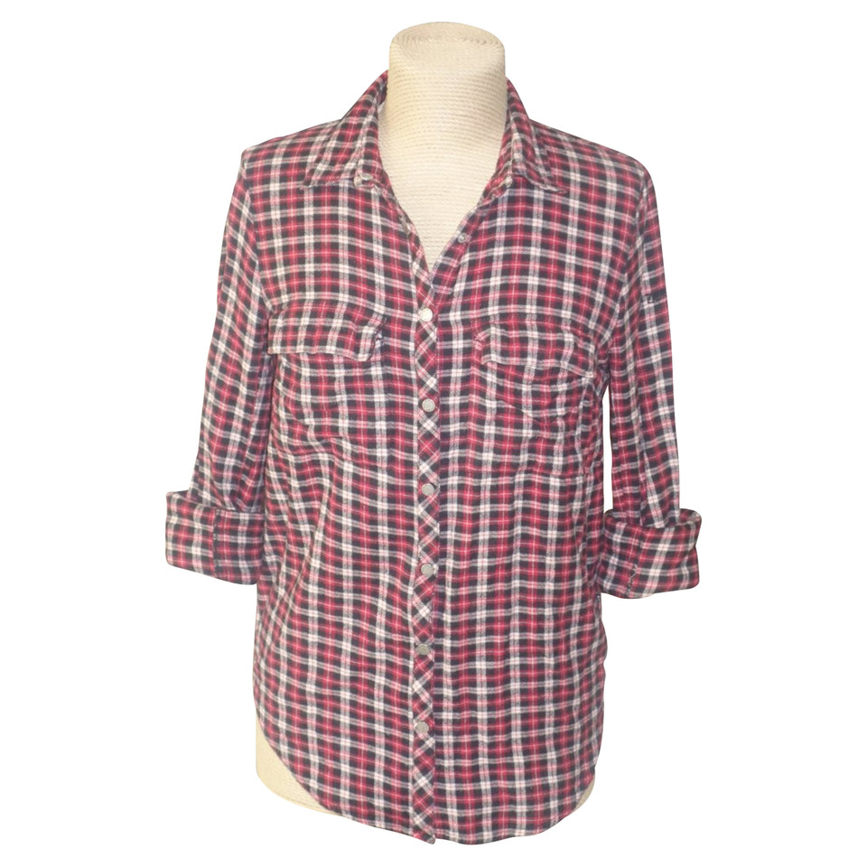 Zadig & Voltaire Shirt blouse with plaid pattern
