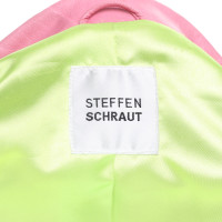 Steffen Schraut Ledermantel in Pink