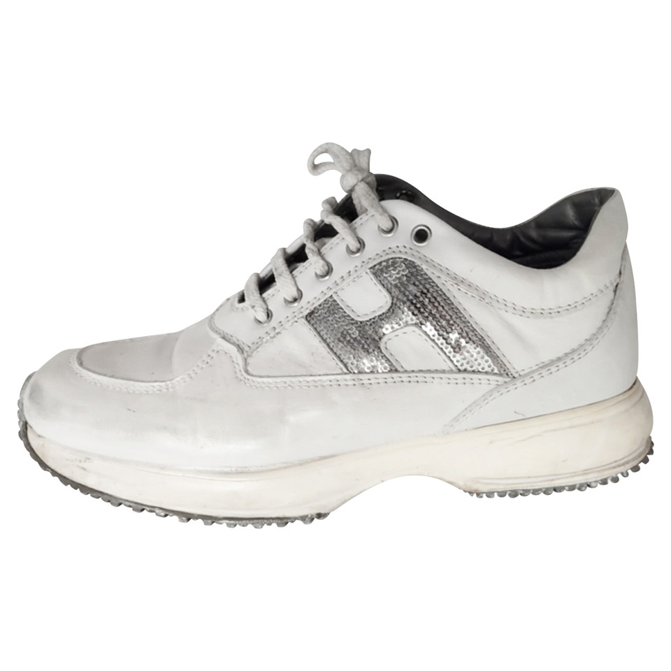 Hogan Trainers Leather in White