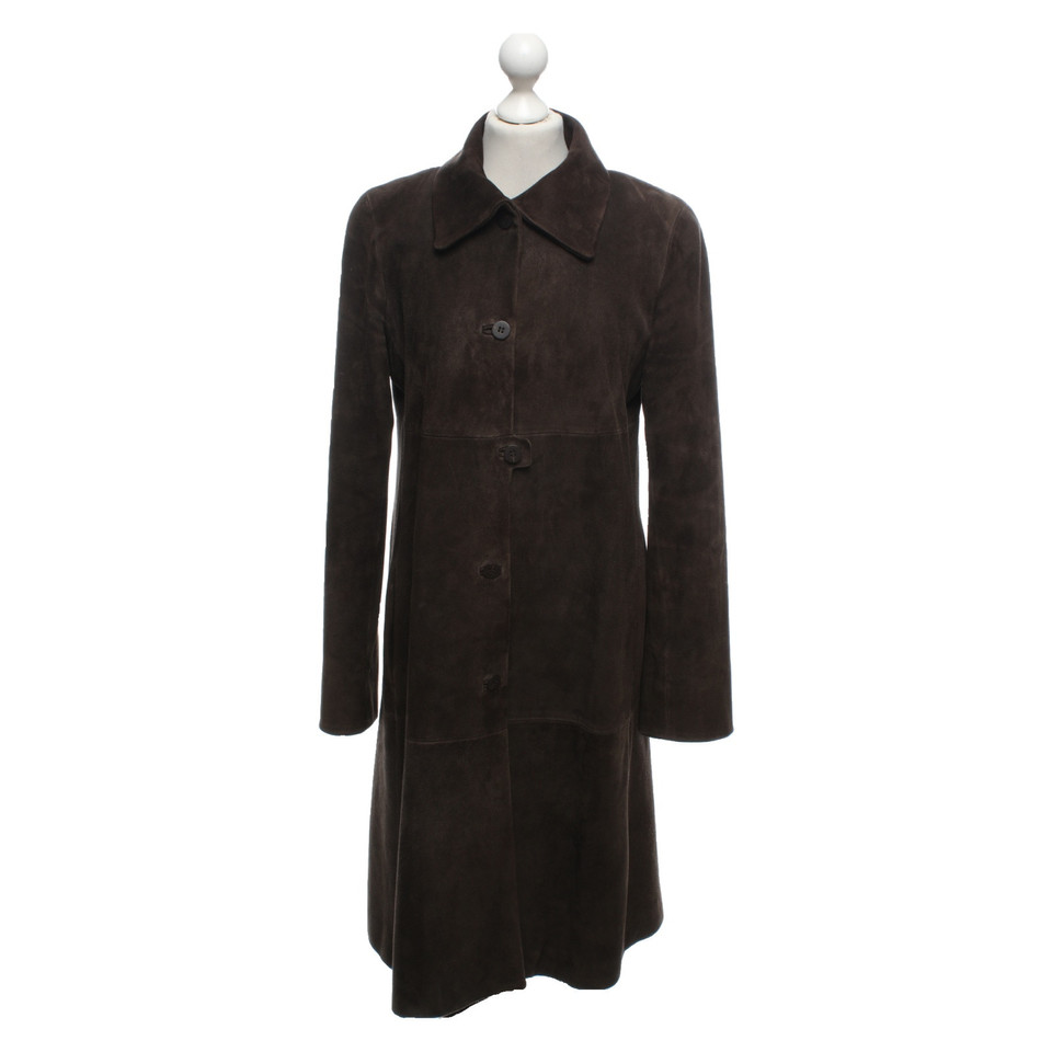 Bally Jacket/Coat Suede in Brown