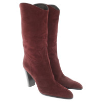 Sergio Rossi Boots in Bordeaux