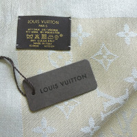 Louis Vuitton Sjaal Zijde in Beige