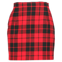 Alessandra Rich Skirt Wool in Red