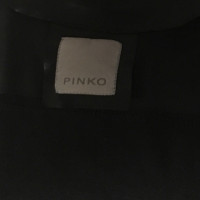 Pinko Tailored leather jacket with volants