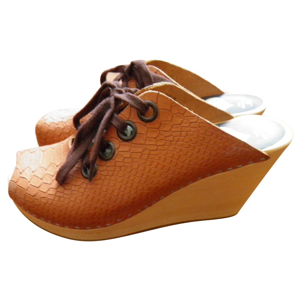 Swedish Hasbeens For H&M Wedges in brown