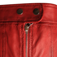 Jet Set Leather jacket in red