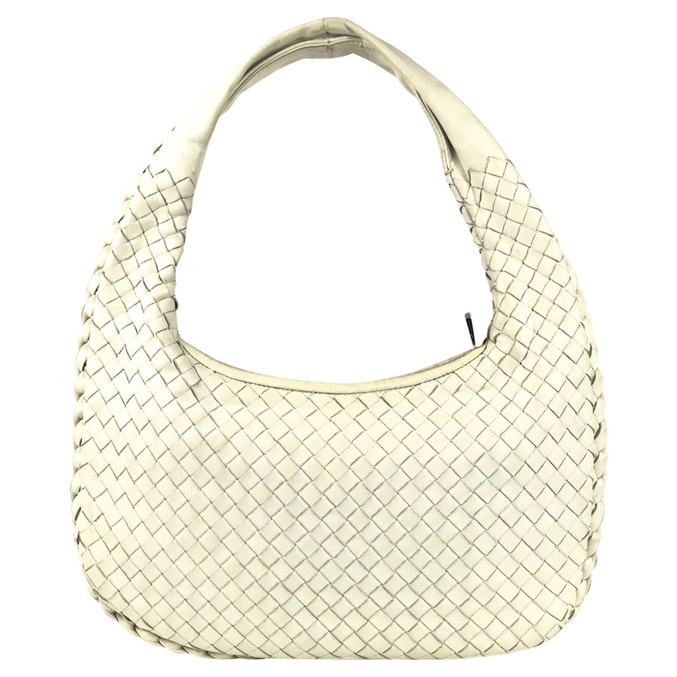 Bottega Veneta Umhängetasche aus Leder in Creme