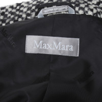 Max Mara Manteau en noir / blanc