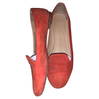 Bally Slipper/Ballerinas aus Leder in Rot