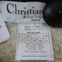 Christian Dior abito di lana con grande collare