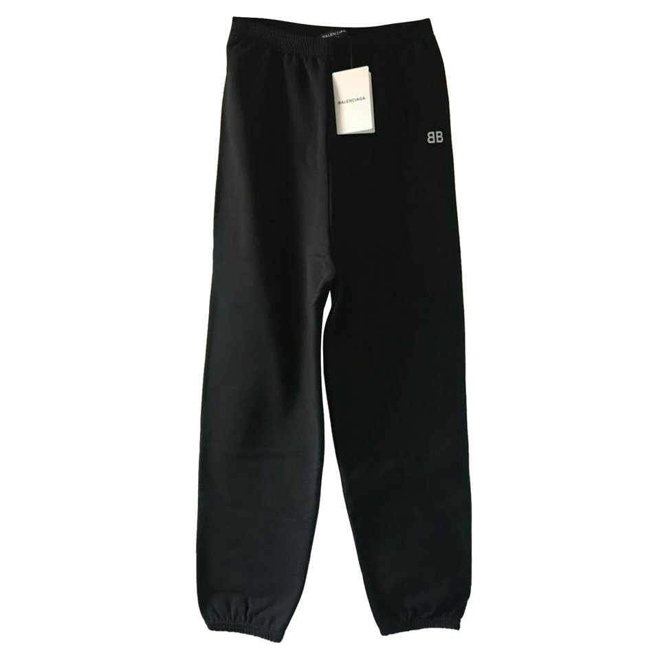 Balenciaga Hose aus Baumwolle in Schwarz