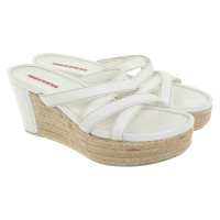 Prada Wedges with raffia