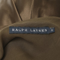Ralph Lauren zijden jurk in Olive