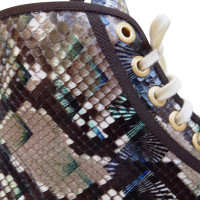 Chanel Sneakers van reptielenleer