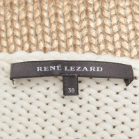 René Lezard Sweater in crème / goud