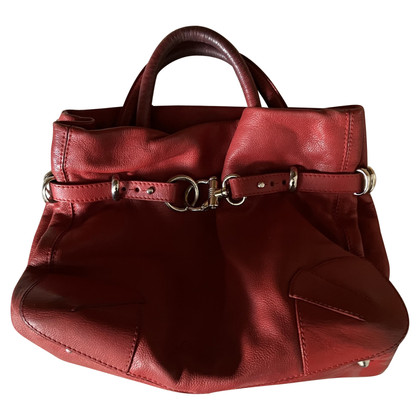 Sonia Rykiel Tote bag Leather in Red