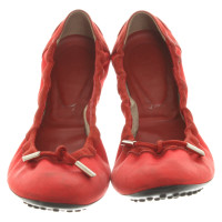 Tod's Slippers/Ballerina's in Rood