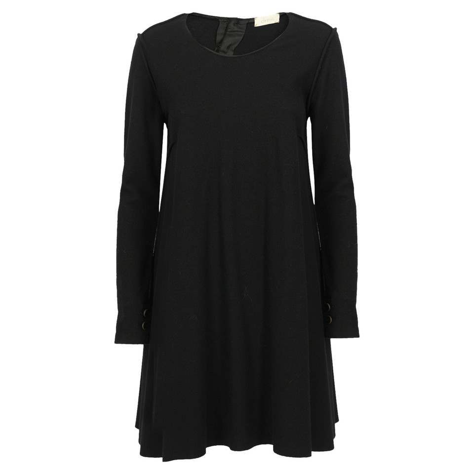 Forte Forte Kleid aus Wolle in Schwarz
