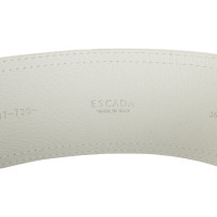 Escada Ceinture en Cuir verni en Blanc