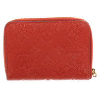 Louis Vuitton Zippy Portemonnaie Leather in Red