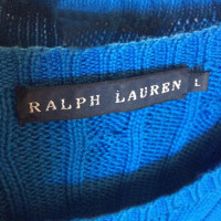 Ralph Lauren Zopfstrickpullover in Blau 
