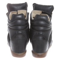 Isabel Marant Wedges aus Leder in Schwarz