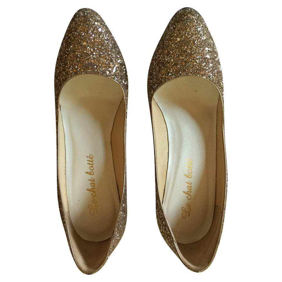 Jimmy Choo Pumps/Peeptoes en Doré