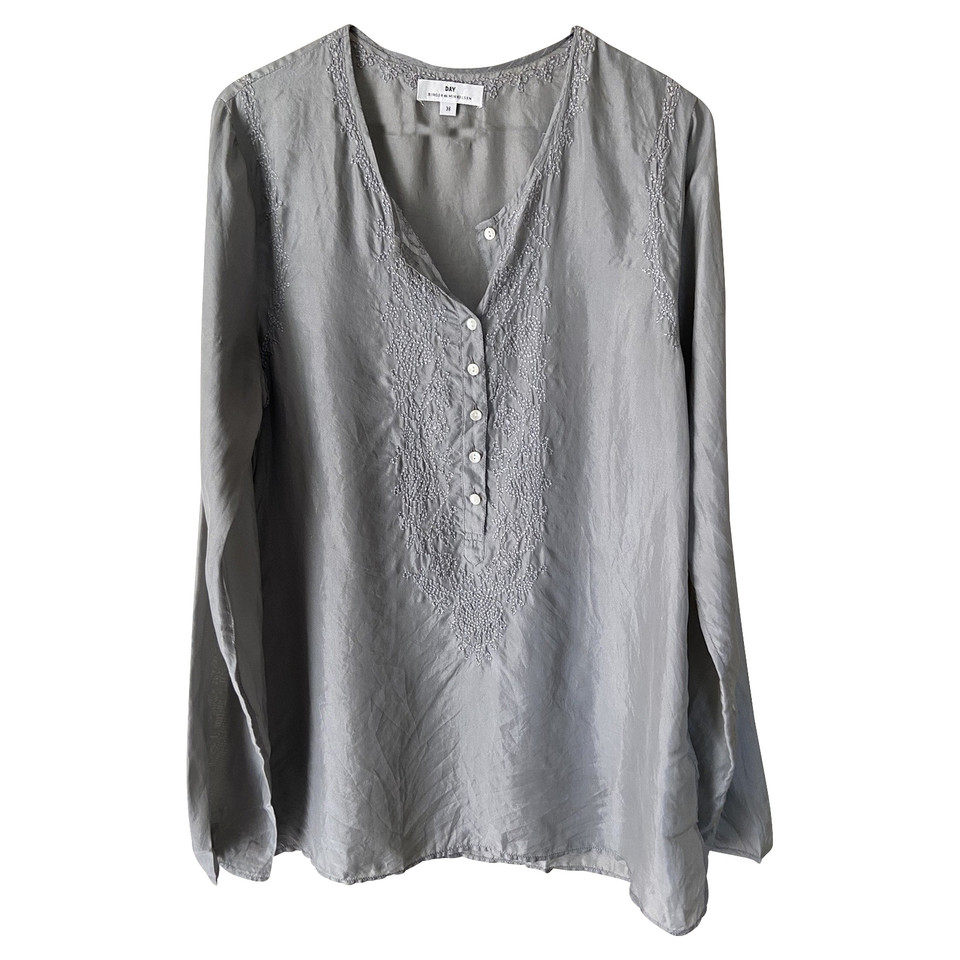 Day Birger & Mikkelsen Top Silk in Grey