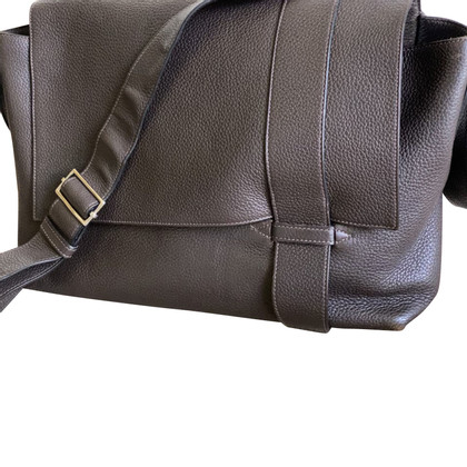 Hermès Alfred Messenger Bag Leer in Kaki