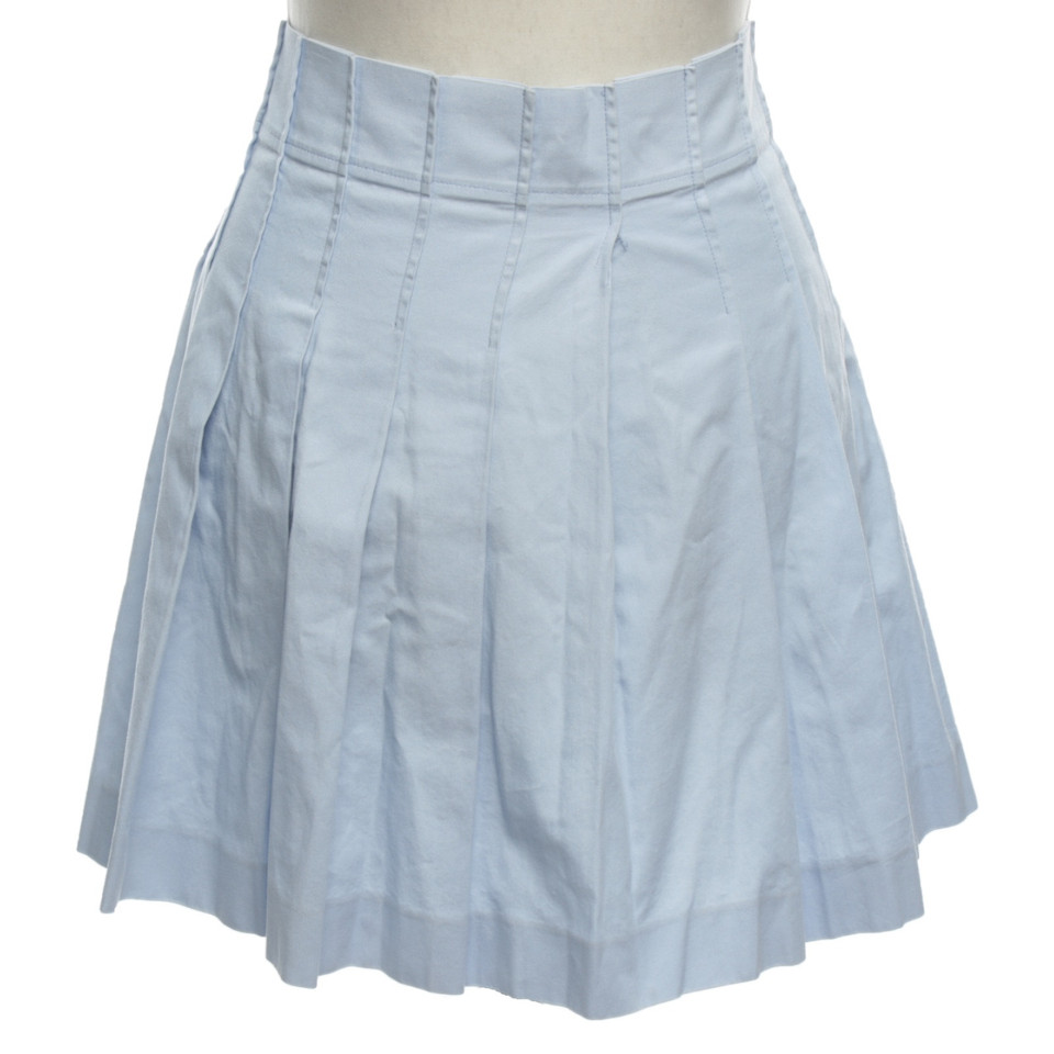 Helmut Lang Skirt Cotton in Blue