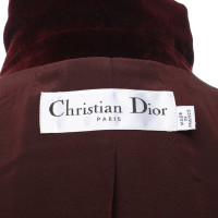 Christian Dior Blazer aus Baumwolle in Bordeaux