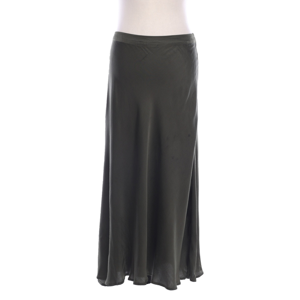 Velvet Skirt Viscose in Green