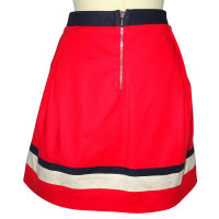 Tommy Hilfiger Gonna in Cotone in Rosso