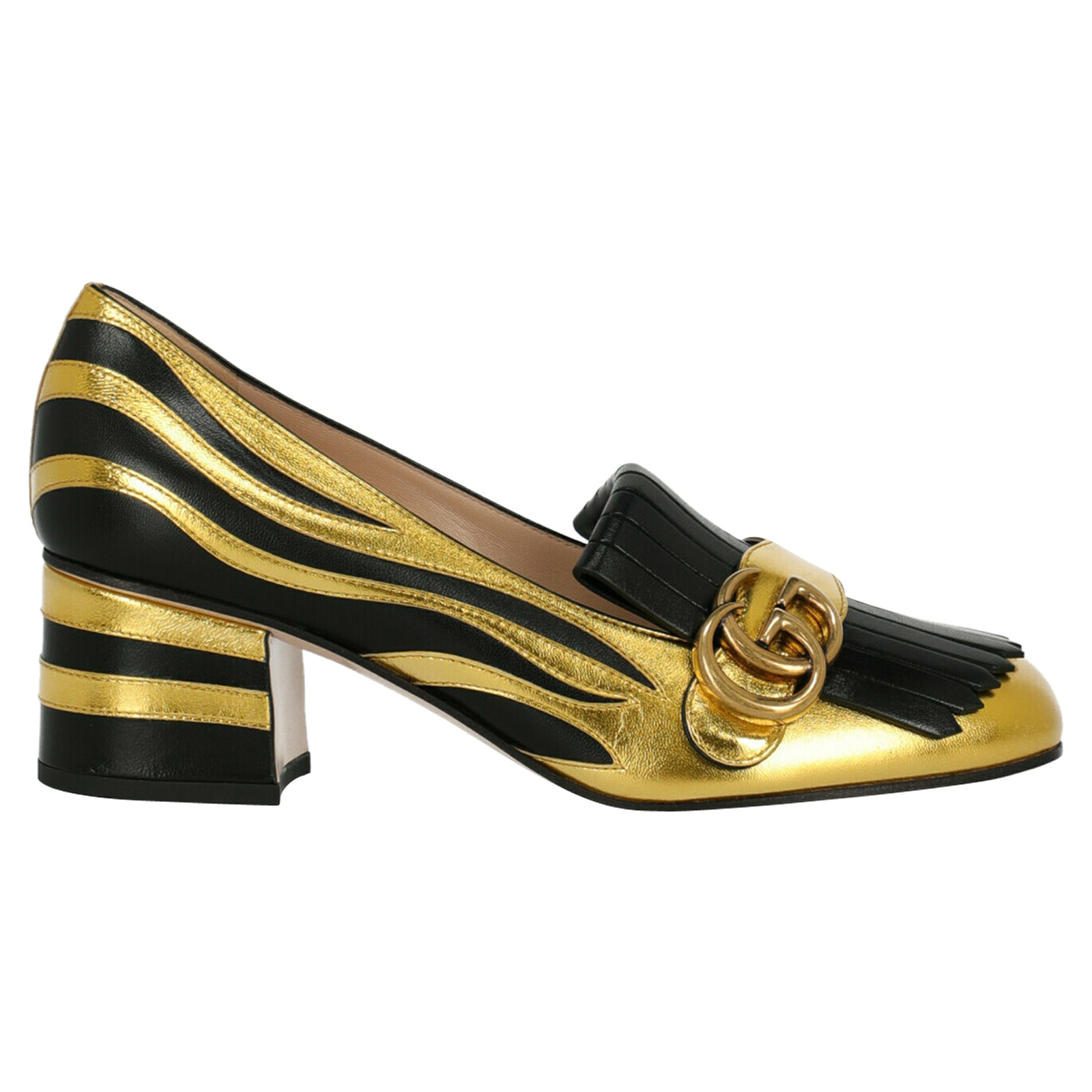 Gucci Pumps/Peeptoes Leather in Gold - Second Hand Gucci Pumps/Peeptoes  Leather in Gold buy used for 435€ (4526623)