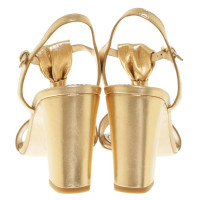Moschino Cheap And Chic Golden sandals
