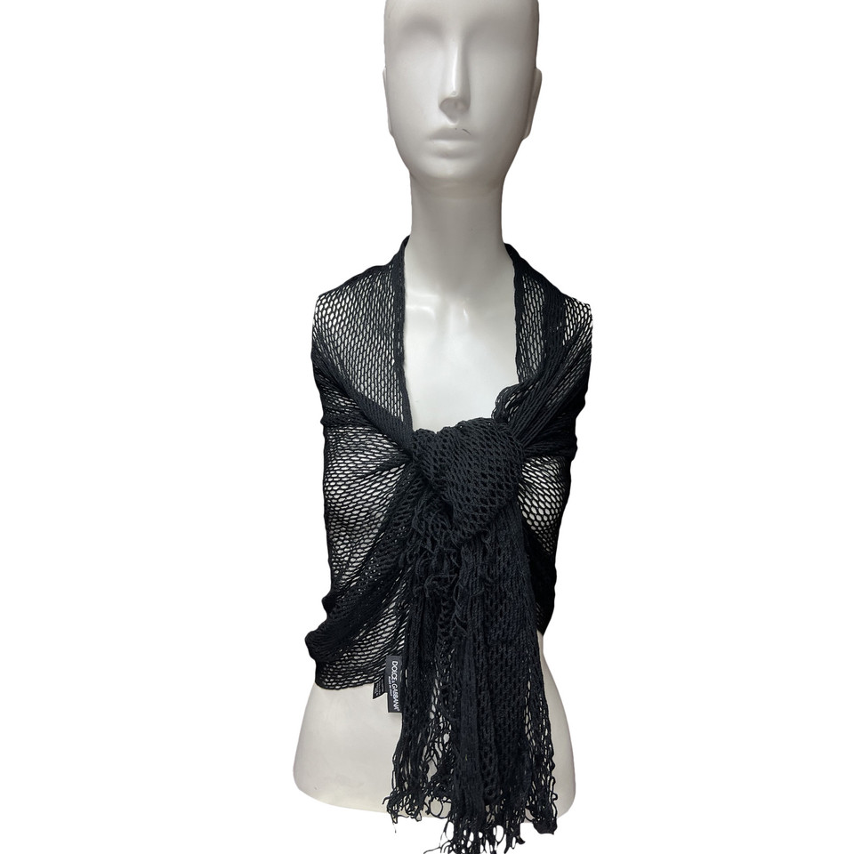 Dolce & Gabbana Scarf/Shawl Cotton in Black